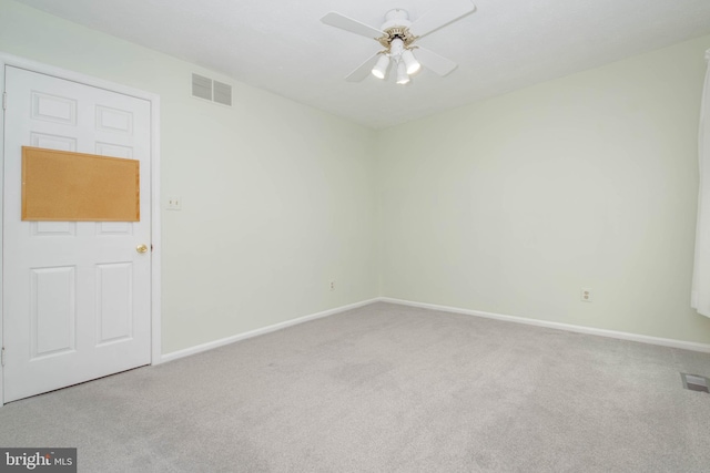 3713 Parkhurst Way, Baltimore, MD 21236 - empty room with carpet flooring, a ceiling fan, and baseboards