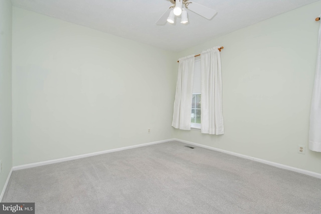 3713 Parkhurst Way, Baltimore, MD 21236 - empty room featuring carpet floors, baseboards, and ceiling fan
