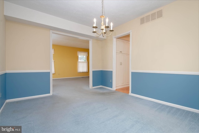 3713 Parkhurst Way, Baltimore, MD 21236 - carpeted spare room with a chandelier and baseboards