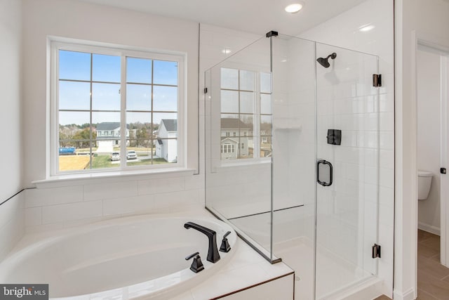 224 Camwood Ct, Fredericksburg, VA 22405 - full bath featuring toilet, a bath, and a shower stall
