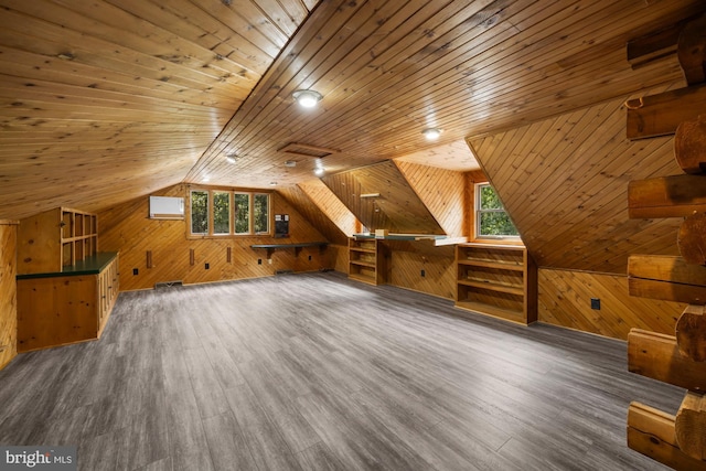 74 Madison Rd, Elmer, NJ 08318 - bonus room with wooden walls, wood ceiling, wood finished floors, and vaulted ceiling