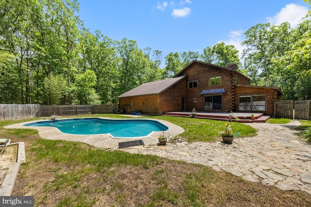 74 Madison Rd, Elmer, NJ 08318 - view of swimming pool with a deck and a patio