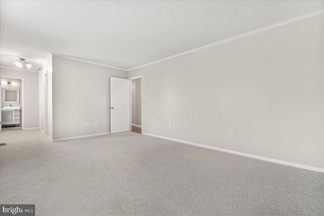 8794 Inspiration Ct, Walkersville, MD 21793 - unfurnished room featuring baseboards, carpet, and ornamental molding