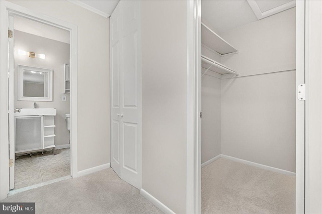 8794 Inspiration Ct, Walkersville, MD 21793 - spacious closet featuring carpet flooring