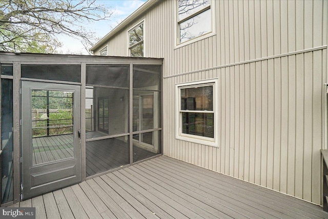 8794 Inspiration Ct, Walkersville, MD 21793 - deck featuring a sunroom