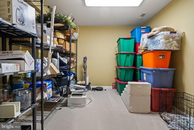 view of storage