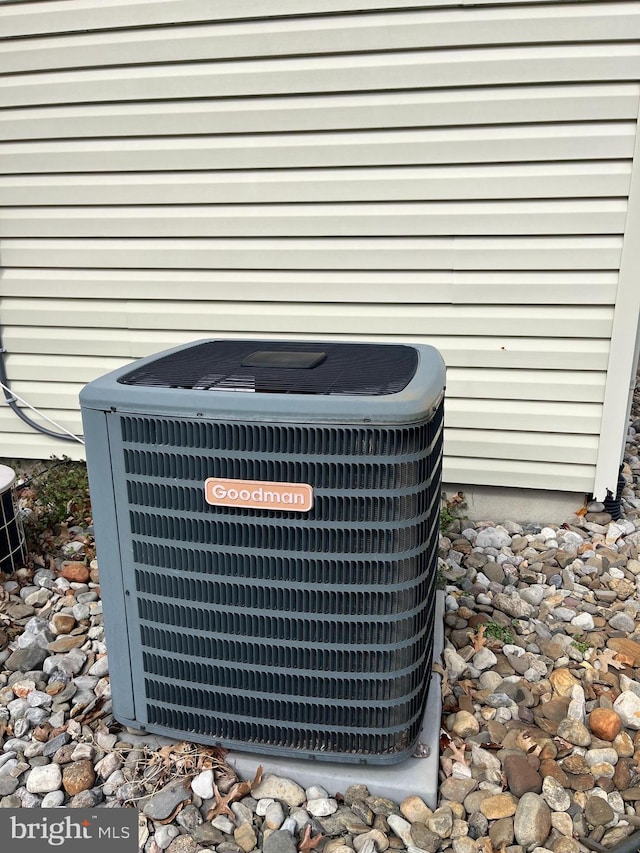 exterior details with central air condition unit