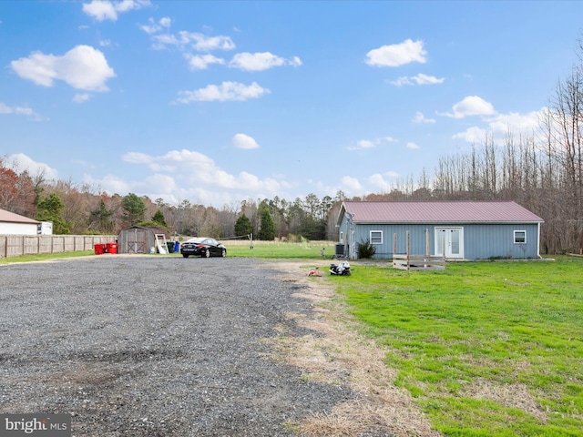 exterior space featuring driveway