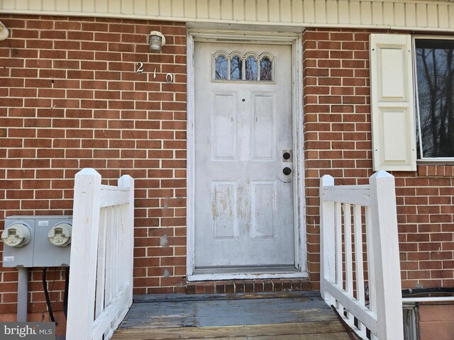 210 Aster Ln, Forest Hill, MD 21050 - entrance to property featuring brick siding