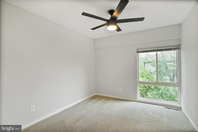 6335 Rockshire St, Alexandria, VA 22315 - unfurnished room with carpet floors, baseboards, and a ceiling fan