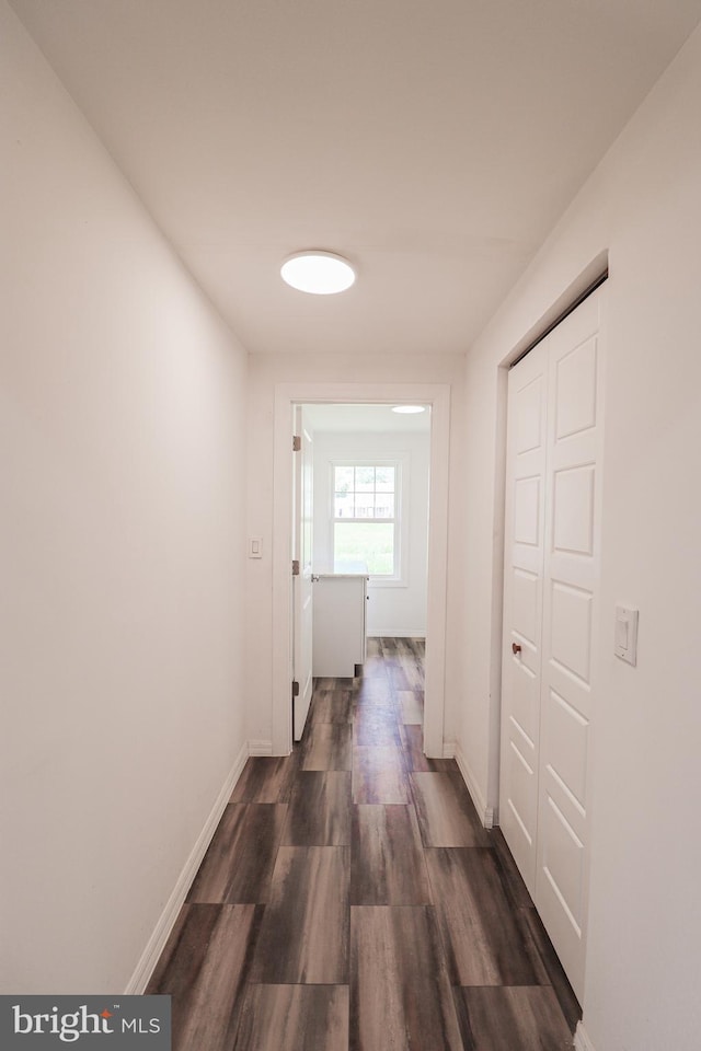 1111 S Mountain Rd, Dillsburg, PA 17019 - hallway featuring dark wood finished floors and baseboards