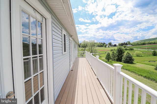 1111 S Mountain Rd, Dillsburg, PA 17019 - wooden terrace featuring a rural view