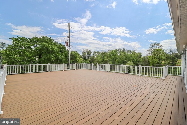 1111 S Mountain Rd, Dillsburg, PA 17019 - deck with view of wooded area