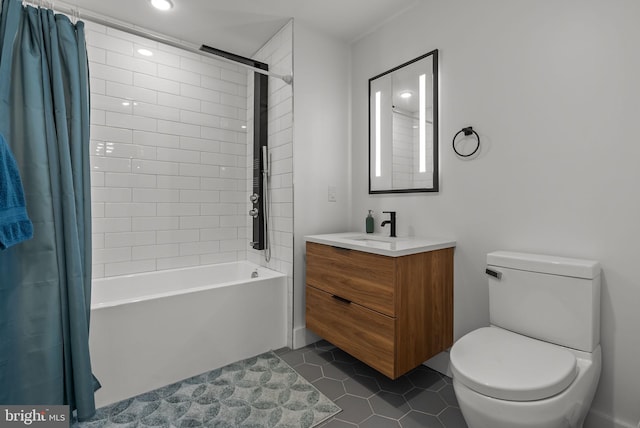 1501 N 31st St Unit 318, Philadelphia, PA 19121 - full bath featuring toilet, vanity, tile patterned flooring, and shower / bathtub combination