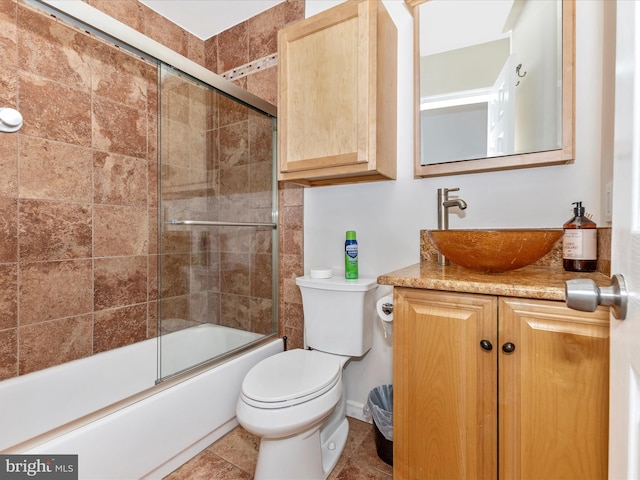 19512 Desmet Pl, Montgomery Village, MD 20886 - bathroom featuring toilet, vanity, and enclosed tub / shower combo