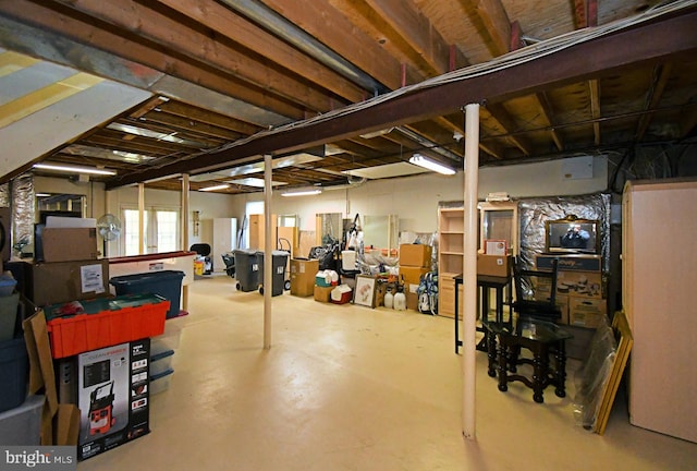 view of below grade area