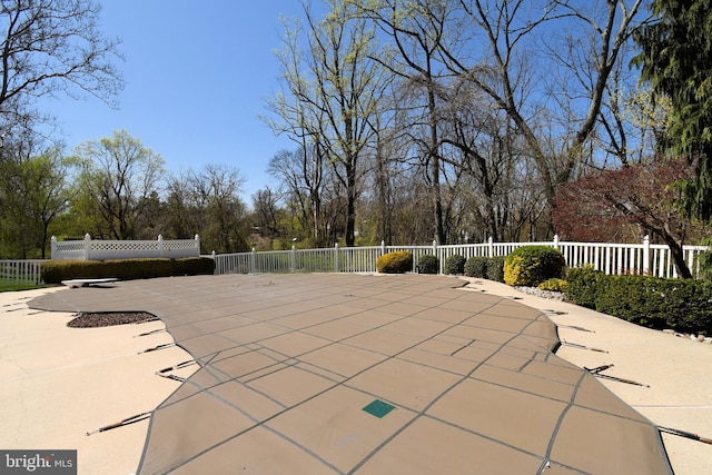 exterior space with fence