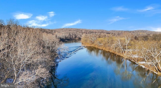 804 Farms River Rd, Front Royal, VA 22630 - water view with a heavily wooded area