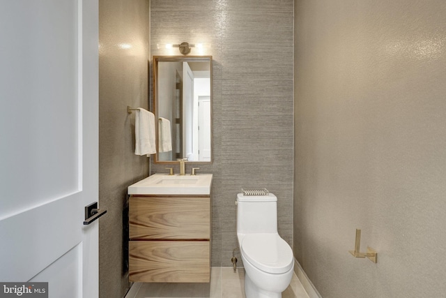 1853 Massachusetts Ave, Mclean, VA 22101 - half bathroom featuring vanity and toilet