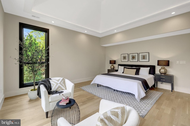 1853 Massachusetts Ave, Mclean, VA 22101 - bedroom with multiple windows, baseboards, light wood-type flooring, and recessed lighting