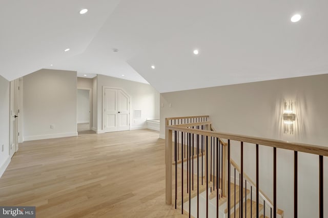 1853 Massachusetts Ave, Mclean, VA 22101 - bonus room with vaulted ceiling, light wood finished floors, baseboards, and recessed lighting
