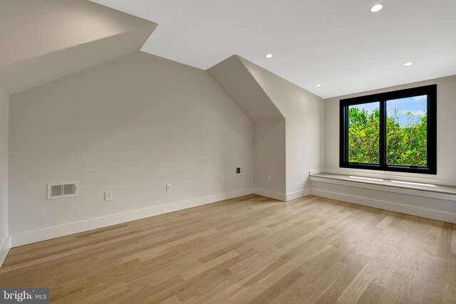 1853 Massachusetts Ave, Mclean, VA 22101 - bonus room featuring light wood-style floors, recessed lighting, baseboards, and lofted ceiling