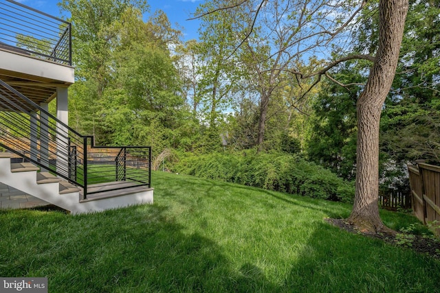1853 Massachusetts Ave, Mclean, VA 22101 - view of grassy yard with stairway