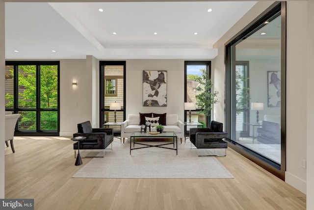 1853 Massachusetts Ave, Mclean, VA 22101 - living area with light wood finished floors and recessed lighting