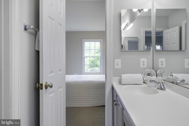 bathroom with vanity