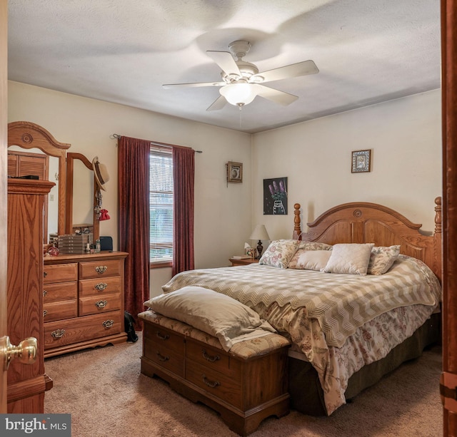 212 Mowry Ln, Edinburg, VA 22824 - bedroom with ceiling fan and light carpet