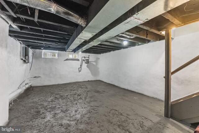 view of basement