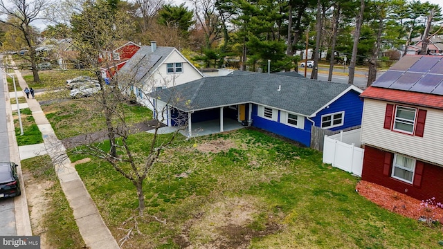 birds eye view of property