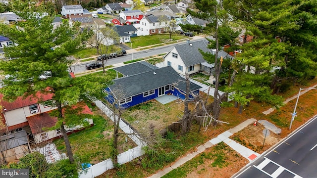 drone / aerial view featuring a residential view