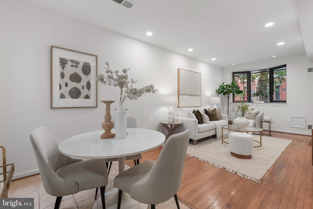 1773 Swann St NW, Washington, DC 20009 - dining area with recessed lighting and light wood finished floors