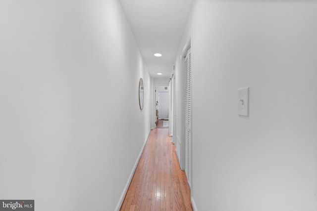 1773 Swann St NW, Washington, DC 20009 - corridor with recessed lighting and light wood-type flooring