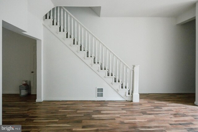 3923 Brown St, Philadelphia, PA 19104 - stairway featuring visible vents and wood finished floors