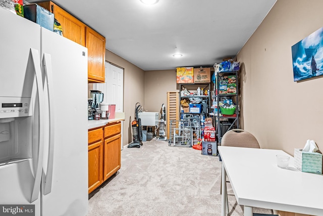 interior space with light carpet