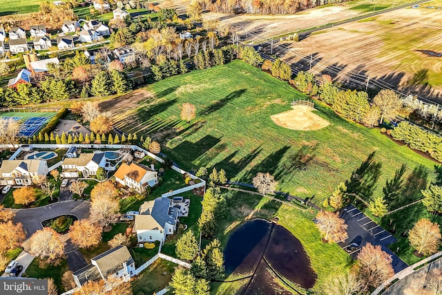 bird's eye view featuring a residential view