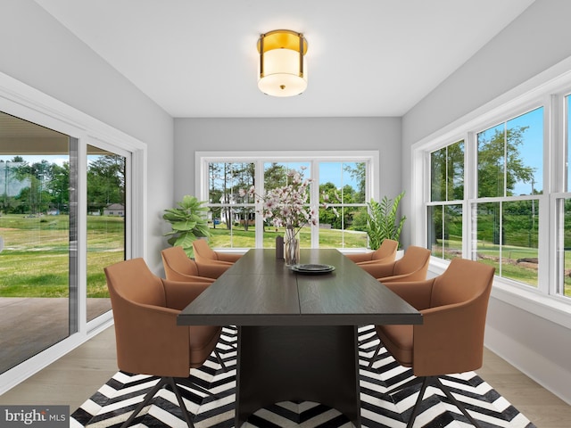 sunroom / solarium with plenty of natural light