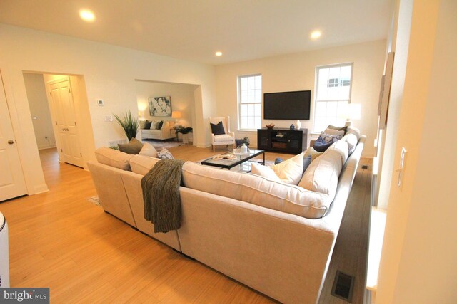 1609 Schwinn St, Middletown, DE 19709 - living area featuring recessed lighting, visible vents, and light wood-type flooring