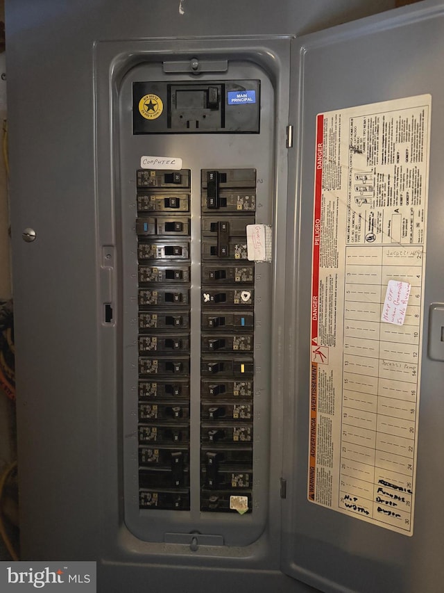 utility room with electric panel