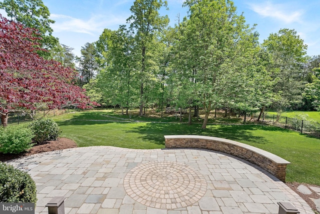 view of patio / terrace with fence