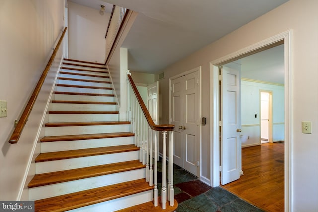 1428 Center Rd, Lancaster, PA 17603 - staircase featuring wood finished floors