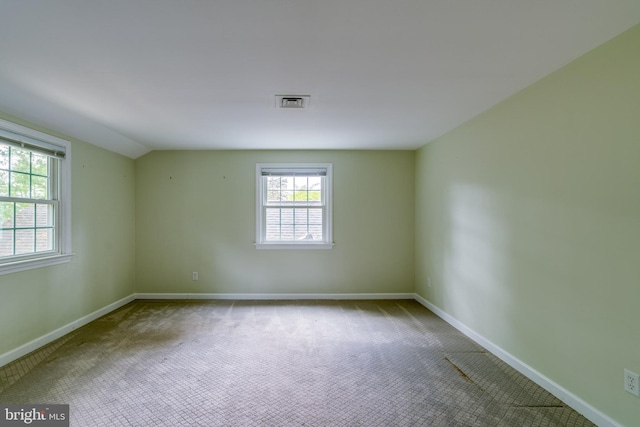 1428 Center Rd, Lancaster, PA 17603 - carpeted spare room featuring baseboards and vaulted ceiling