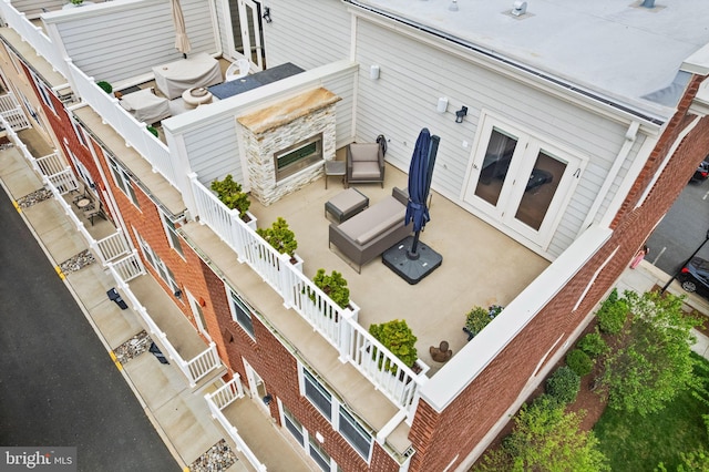 birds eye view of property