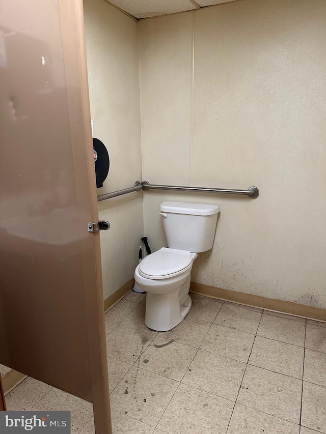 6573 Raystown Rd, Hopewell, PA 16650 - bathroom featuring tile patterned flooring, baseboards, and toilet