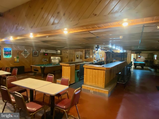 6573 Raystown Rd, Hopewell, PA 16650 - interior space featuring a bar and pool table