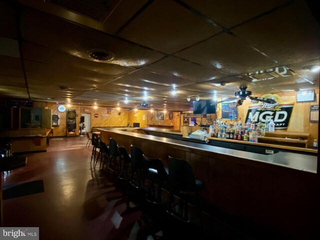 6573 Raystown Rd, Hopewell, PA 16650 - bar with a bar and a paneled ceiling