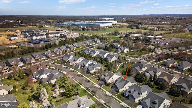 birds eye view of property featuring a residential view
