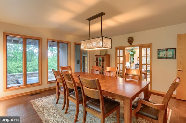 1023 Fairdell Dr, Hummelstown, PA 17036 - dining area with hardwood / wood-style flooring and baseboards
